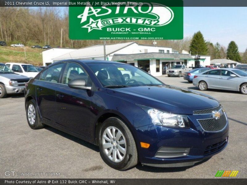 Imperial Blue Metallic / Jet Black/Medium Titanium 2011 Chevrolet Cruze LS