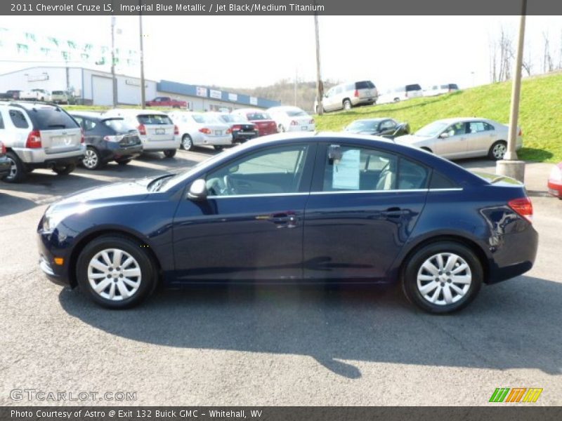 Imperial Blue Metallic / Jet Black/Medium Titanium 2011 Chevrolet Cruze LS