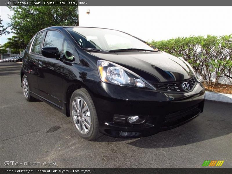 Crystal Black Pearl / Black 2012 Honda Fit Sport