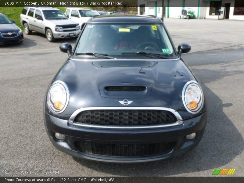 Midnight Black / Black/Rooster Red 2009 Mini Cooper S Clubman