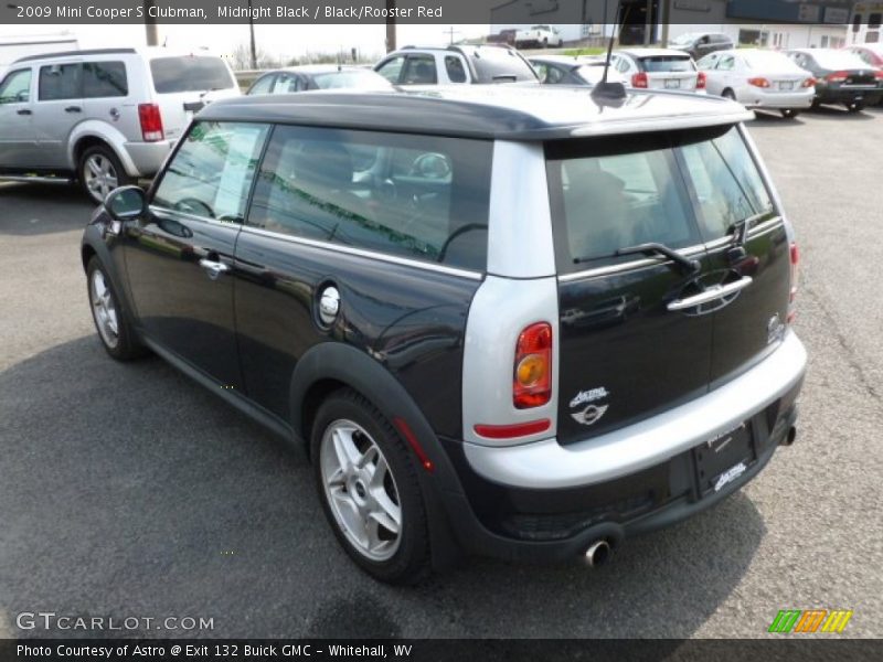 Midnight Black / Black/Rooster Red 2009 Mini Cooper S Clubman
