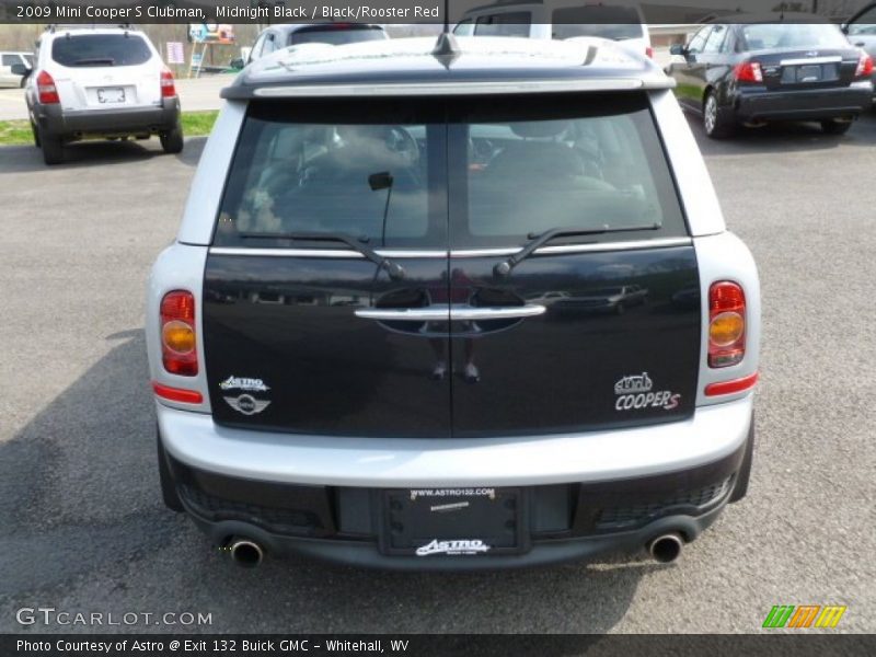 Midnight Black / Black/Rooster Red 2009 Mini Cooper S Clubman