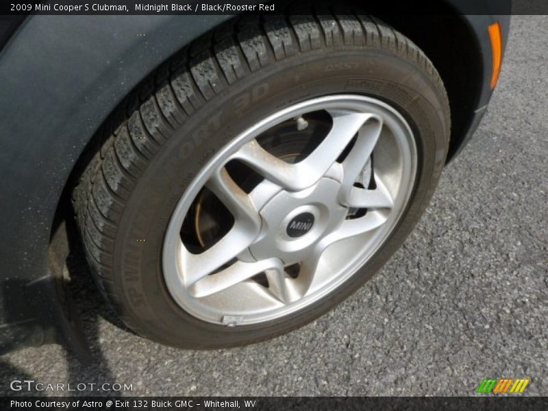 Midnight Black / Black/Rooster Red 2009 Mini Cooper S Clubman