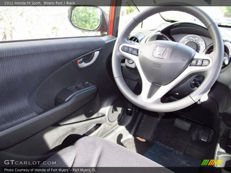 Milano Red / Black 2012 Honda Fit Sport