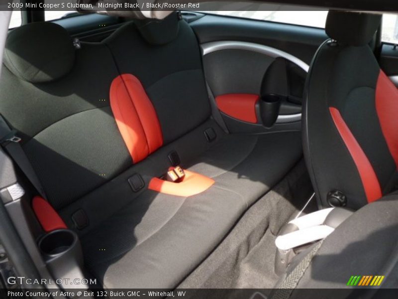 Midnight Black / Black/Rooster Red 2009 Mini Cooper S Clubman