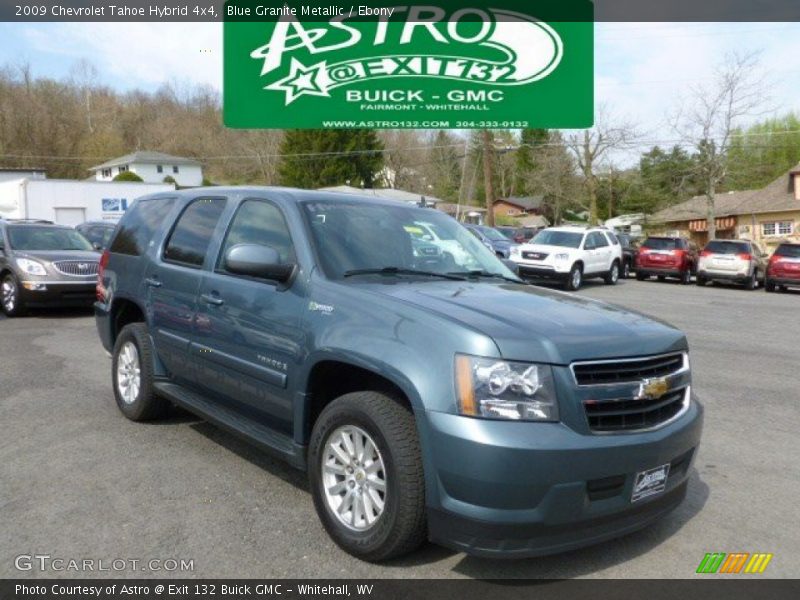 Blue Granite Metallic / Ebony 2009 Chevrolet Tahoe Hybrid 4x4