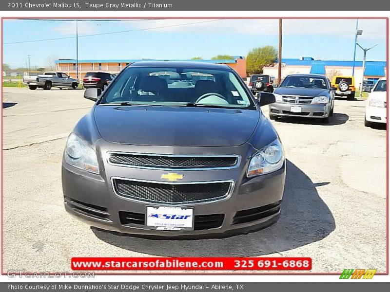 Taupe Gray Metallic / Titanium 2011 Chevrolet Malibu LS