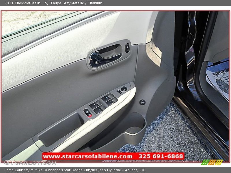 Taupe Gray Metallic / Titanium 2011 Chevrolet Malibu LS