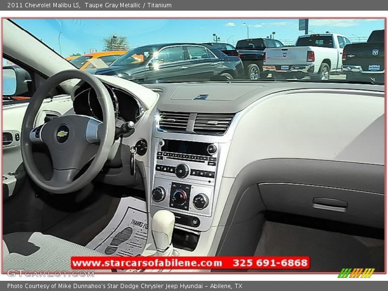 Taupe Gray Metallic / Titanium 2011 Chevrolet Malibu LS