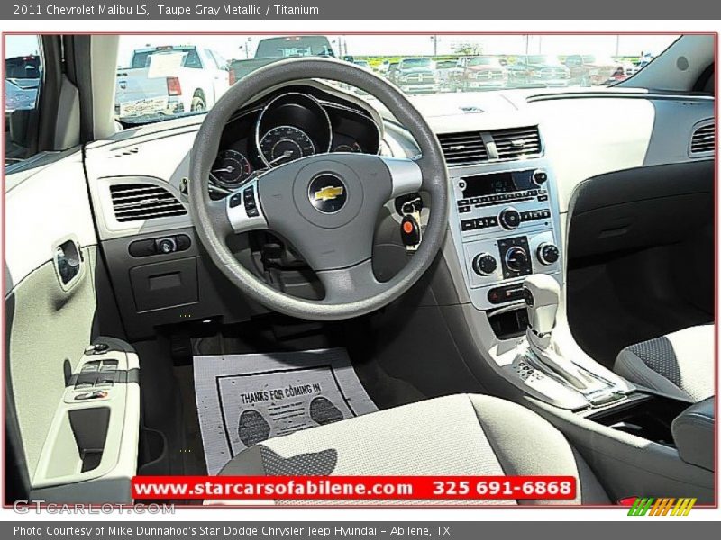 Taupe Gray Metallic / Titanium 2011 Chevrolet Malibu LS