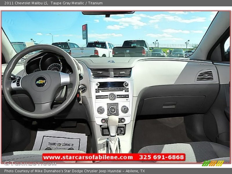Taupe Gray Metallic / Titanium 2011 Chevrolet Malibu LS