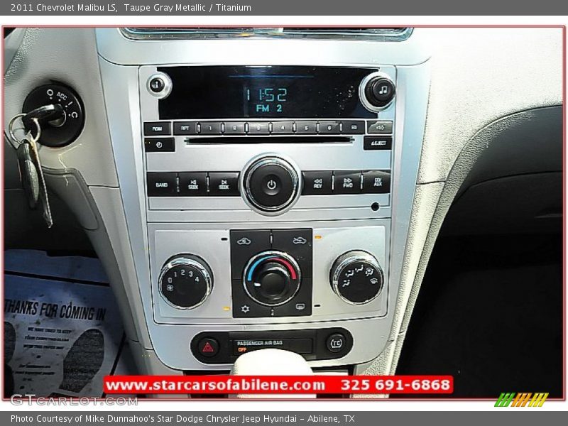 Taupe Gray Metallic / Titanium 2011 Chevrolet Malibu LS