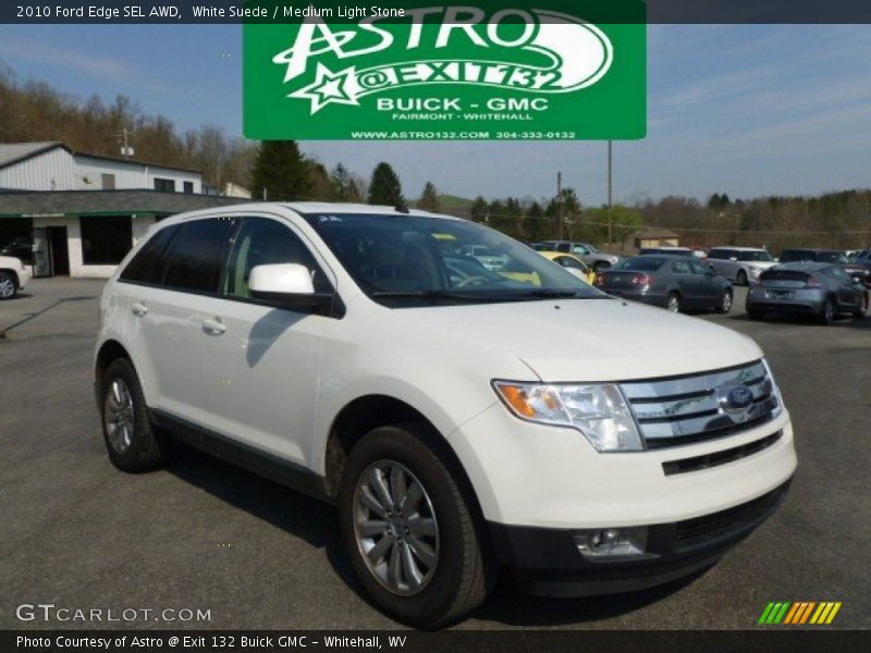 White Suede / Medium Light Stone 2010 Ford Edge SEL AWD