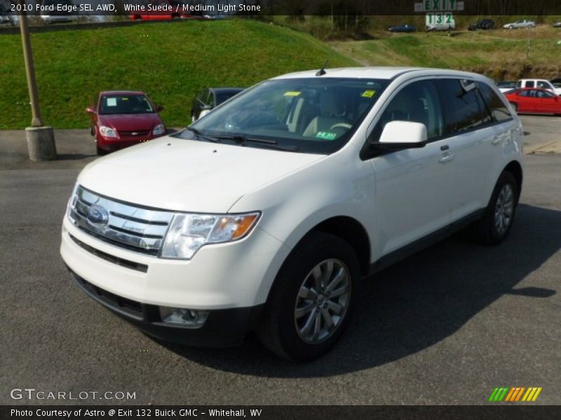 White Suede / Medium Light Stone 2010 Ford Edge SEL AWD