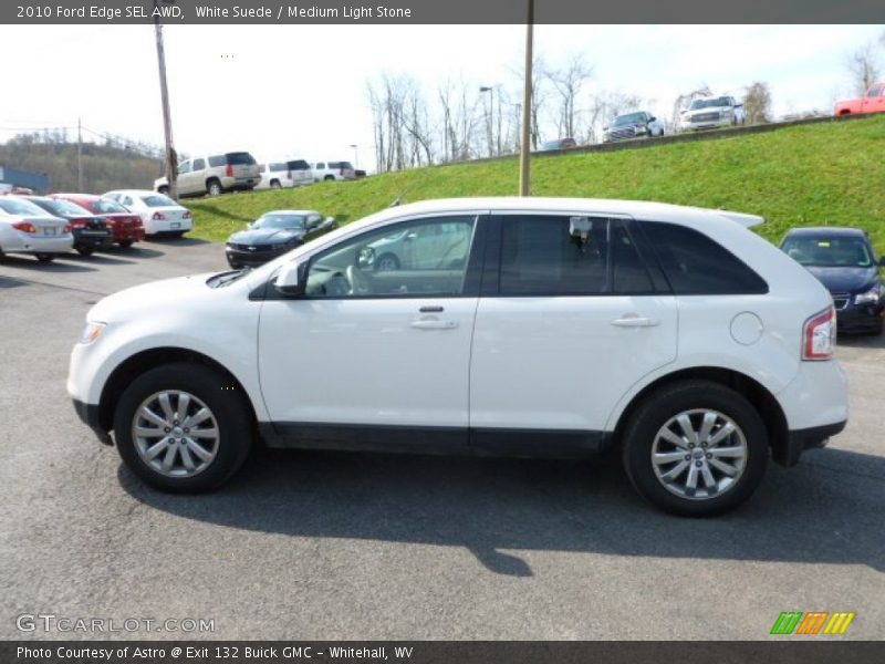 White Suede / Medium Light Stone 2010 Ford Edge SEL AWD
