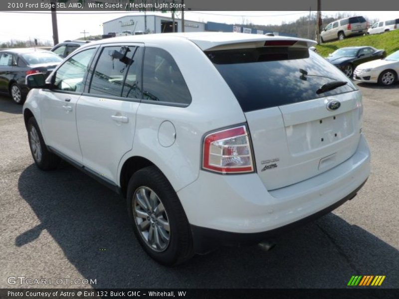 White Suede / Medium Light Stone 2010 Ford Edge SEL AWD