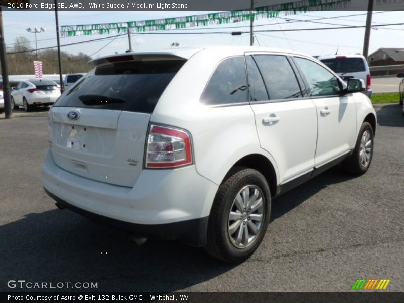 White Suede / Medium Light Stone 2010 Ford Edge SEL AWD