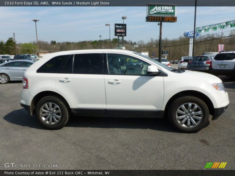 White Suede / Medium Light Stone 2010 Ford Edge SEL AWD