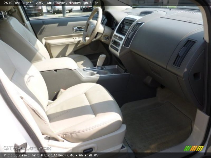 White Suede / Medium Light Stone 2010 Ford Edge SEL AWD