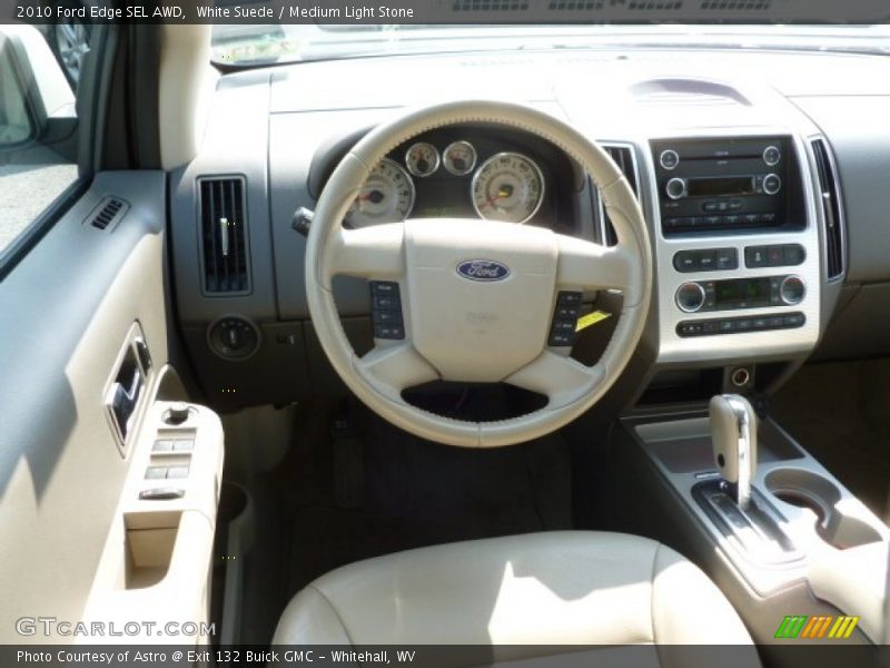 White Suede / Medium Light Stone 2010 Ford Edge SEL AWD