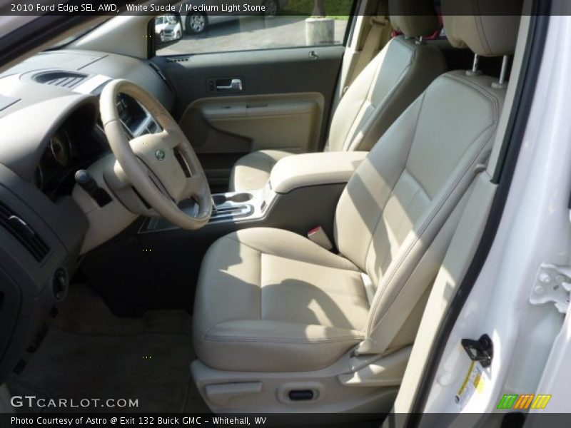 White Suede / Medium Light Stone 2010 Ford Edge SEL AWD