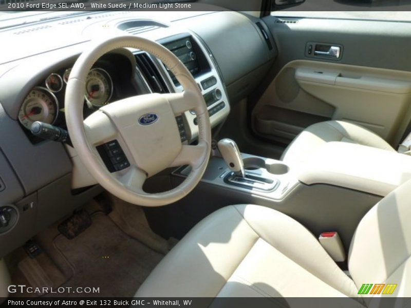 White Suede / Medium Light Stone 2010 Ford Edge SEL AWD