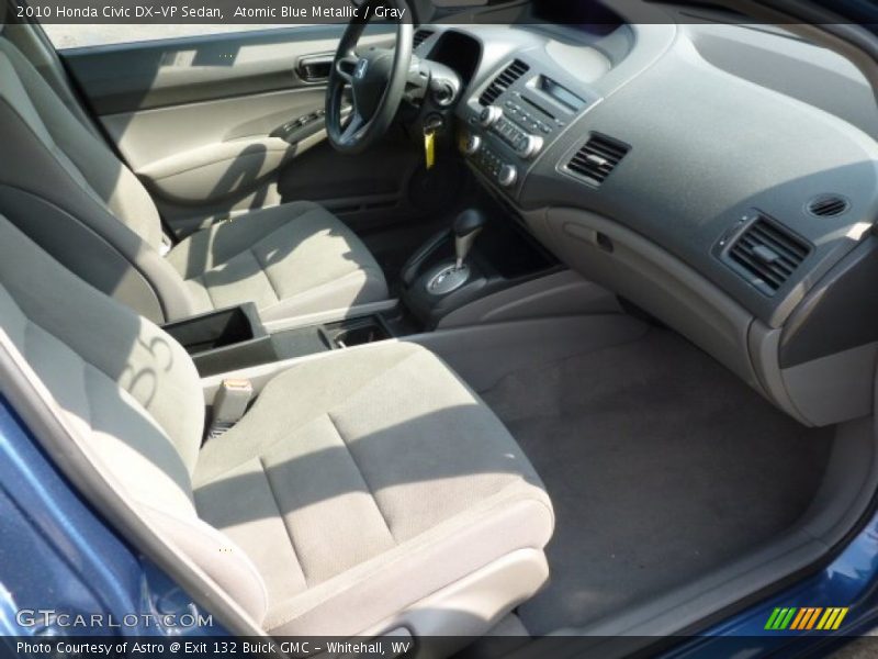 Atomic Blue Metallic / Gray 2010 Honda Civic DX-VP Sedan