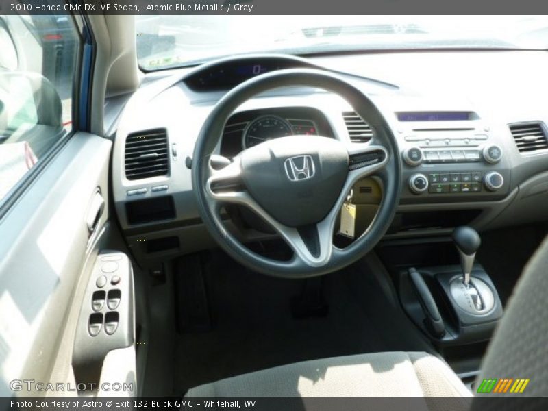 Atomic Blue Metallic / Gray 2010 Honda Civic DX-VP Sedan