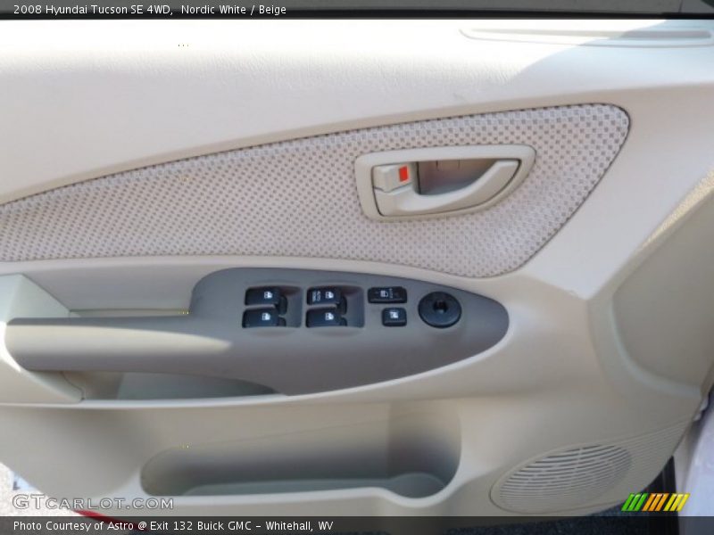 Nordic White / Beige 2008 Hyundai Tucson SE 4WD