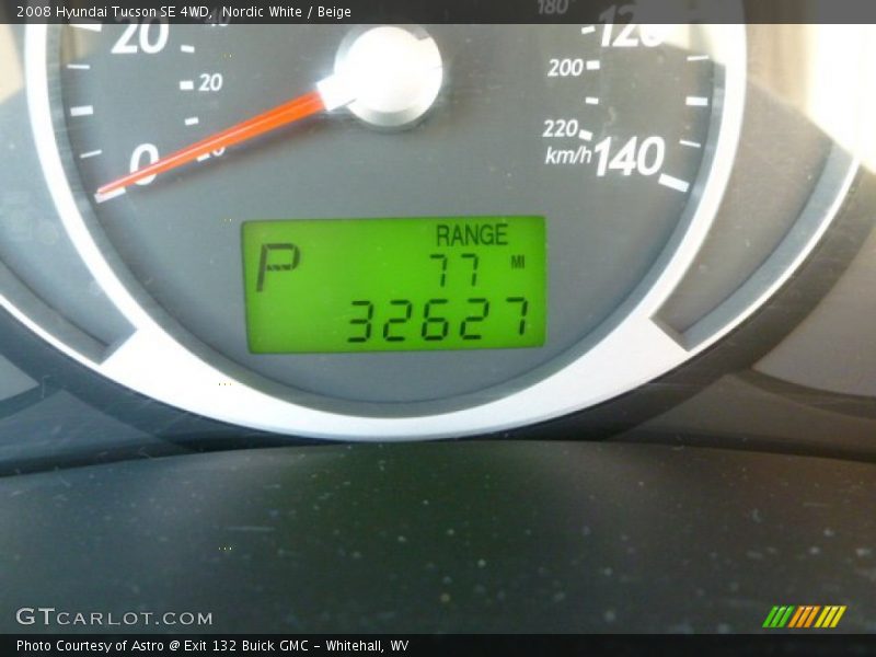 Nordic White / Beige 2008 Hyundai Tucson SE 4WD