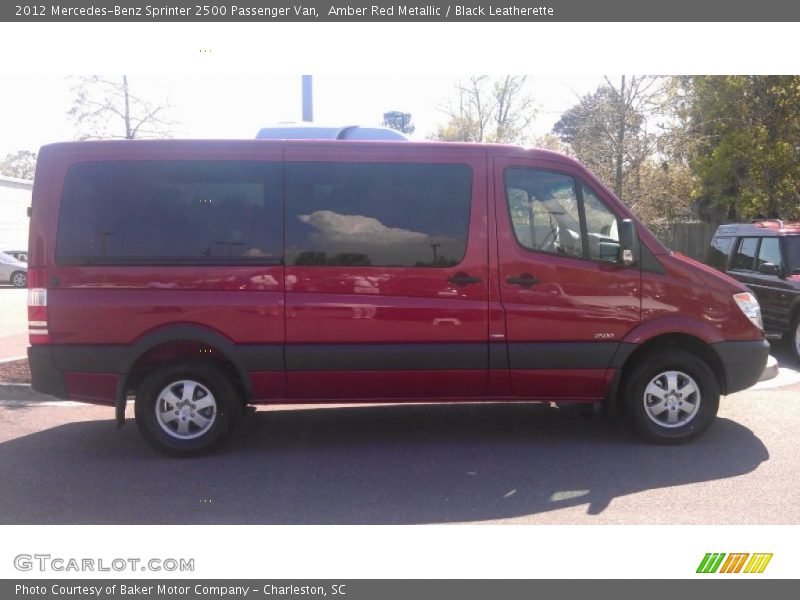 Amber Red Metallic / Black Leatherette 2012 Mercedes-Benz Sprinter 2500 Passenger Van