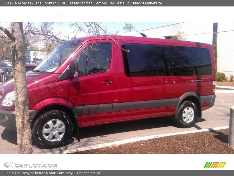 Amber Red Metallic / Black Leatherette 2012 Mercedes-Benz Sprinter 2500 Passenger Van