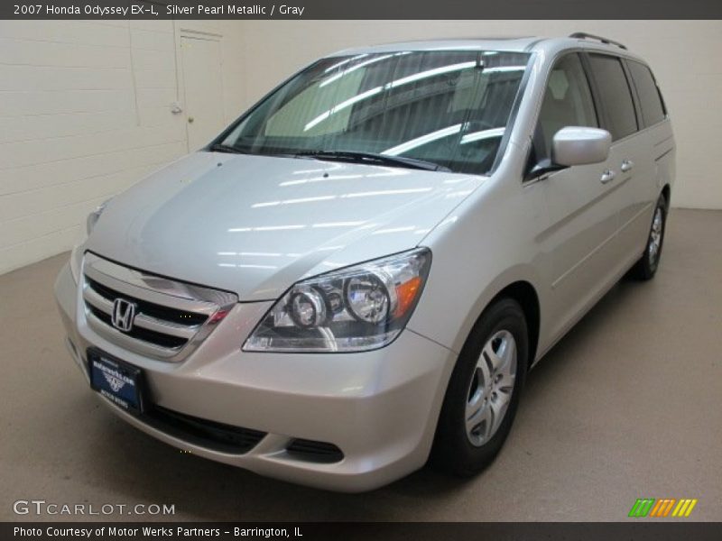 Silver Pearl Metallic / Gray 2007 Honda Odyssey EX-L