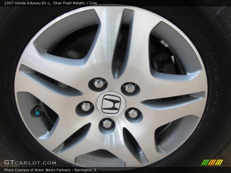Silver Pearl Metallic / Gray 2007 Honda Odyssey EX-L