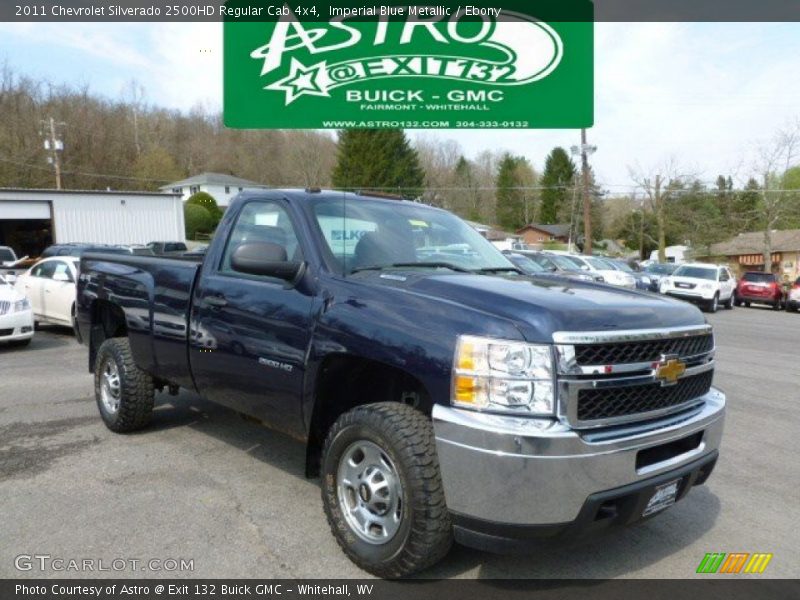 Imperial Blue Metallic / Ebony 2011 Chevrolet Silverado 2500HD Regular Cab 4x4