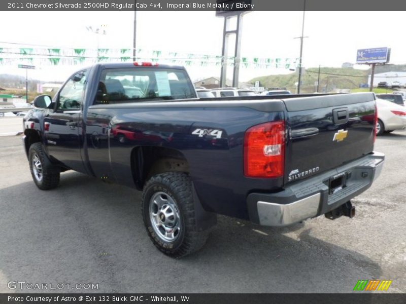 Imperial Blue Metallic / Ebony 2011 Chevrolet Silverado 2500HD Regular Cab 4x4