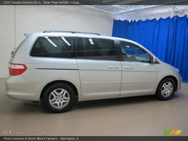 Silver Pearl Metallic / Gray 2007 Honda Odyssey EX-L