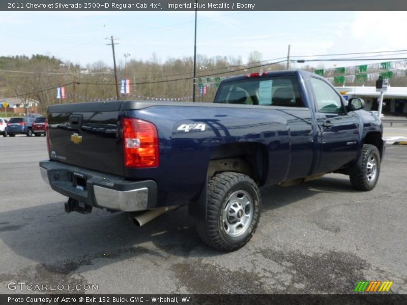 Imperial Blue Metallic / Ebony 2011 Chevrolet Silverado 2500HD Regular Cab 4x4