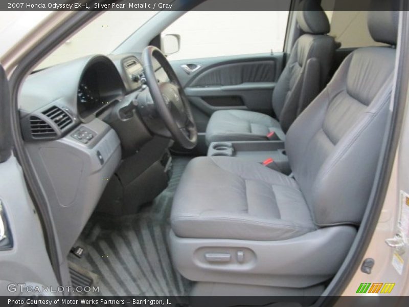 Silver Pearl Metallic / Gray 2007 Honda Odyssey EX-L
