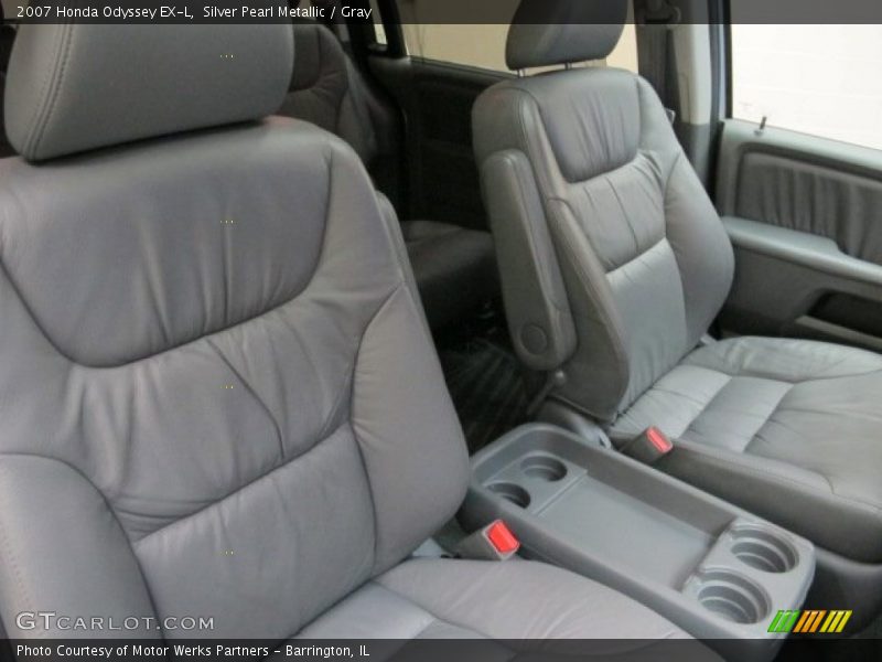 Silver Pearl Metallic / Gray 2007 Honda Odyssey EX-L