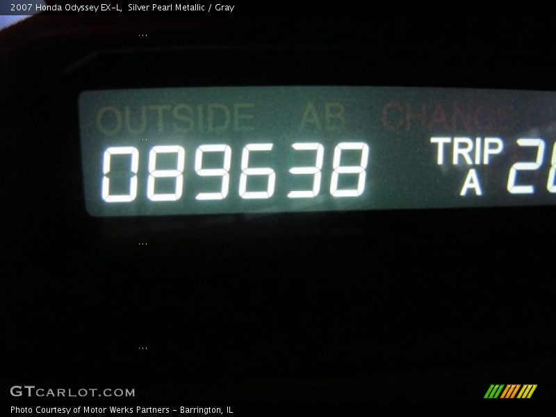 Silver Pearl Metallic / Gray 2007 Honda Odyssey EX-L