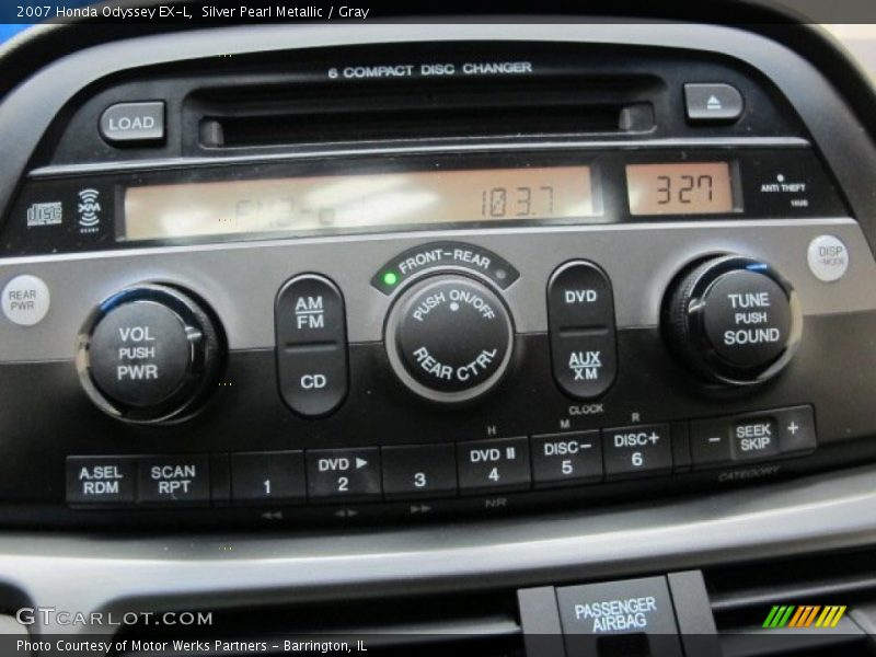 Silver Pearl Metallic / Gray 2007 Honda Odyssey EX-L
