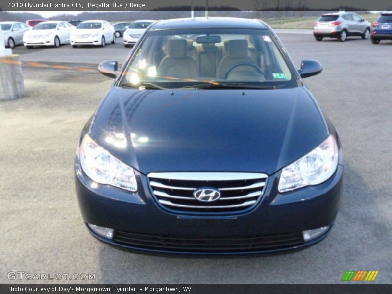 Regatta Blue / Beige 2010 Hyundai Elantra GLS