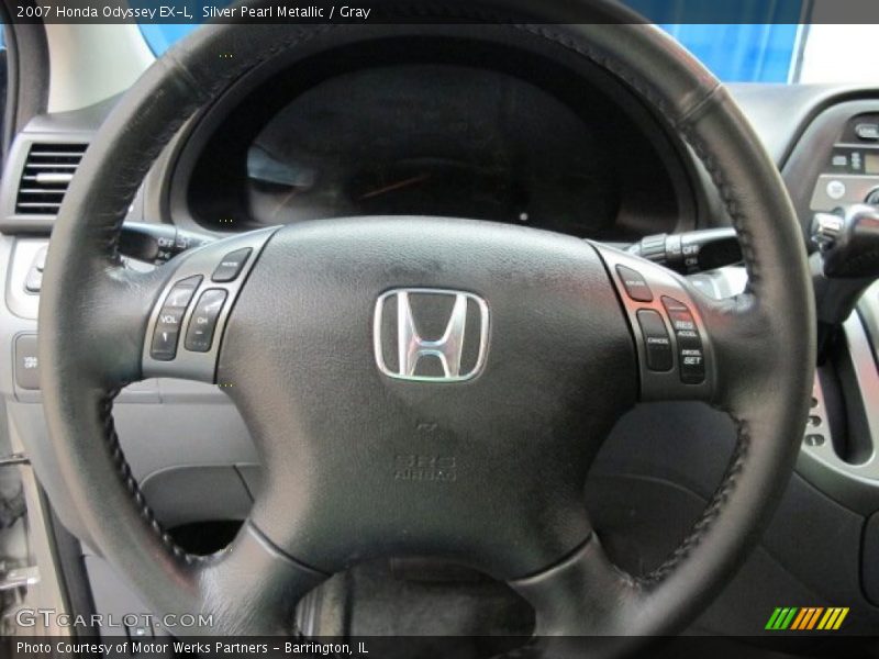 Silver Pearl Metallic / Gray 2007 Honda Odyssey EX-L
