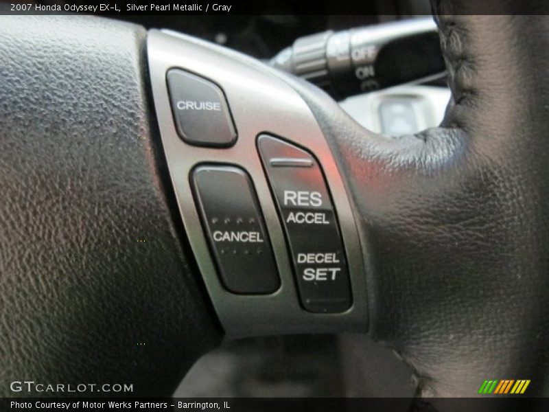 Silver Pearl Metallic / Gray 2007 Honda Odyssey EX-L