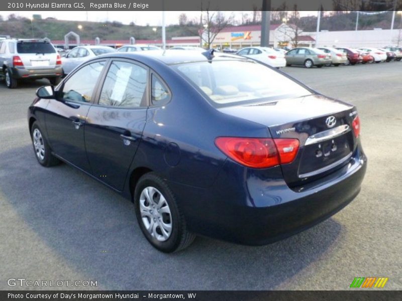 Regatta Blue / Beige 2010 Hyundai Elantra GLS