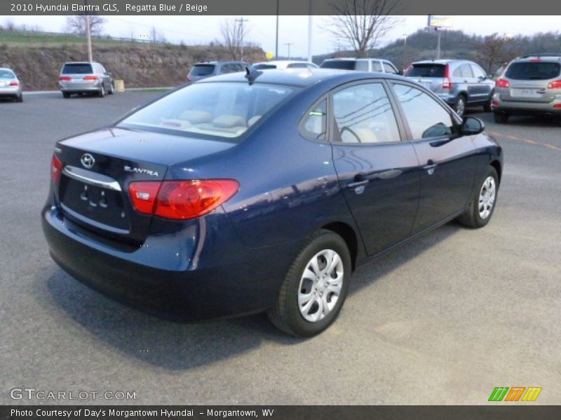 Regatta Blue / Beige 2010 Hyundai Elantra GLS