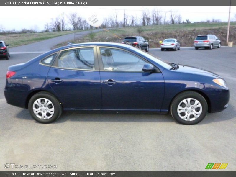 Regatta Blue / Beige 2010 Hyundai Elantra GLS