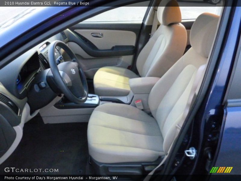 Regatta Blue / Beige 2010 Hyundai Elantra GLS