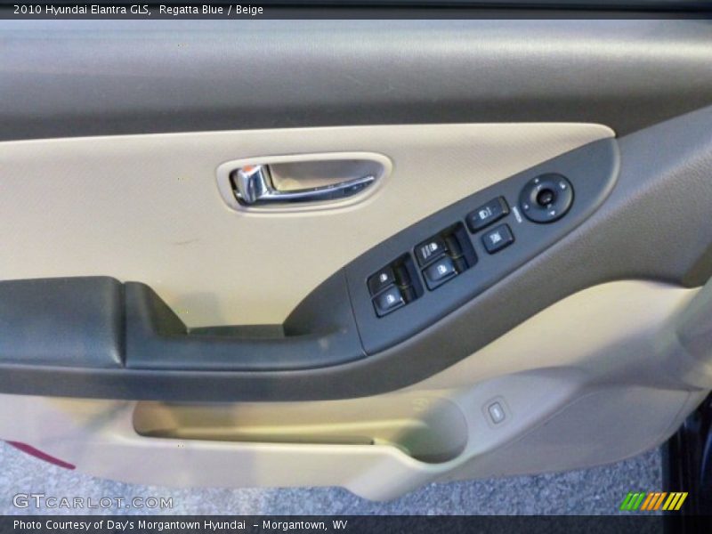 Regatta Blue / Beige 2010 Hyundai Elantra GLS